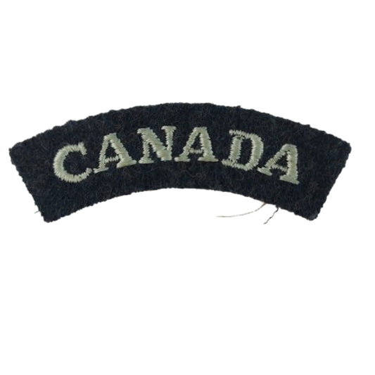 WW2 Canadian RCAF Royal Canadian Air Force CANADA Cloth Shoulder Title