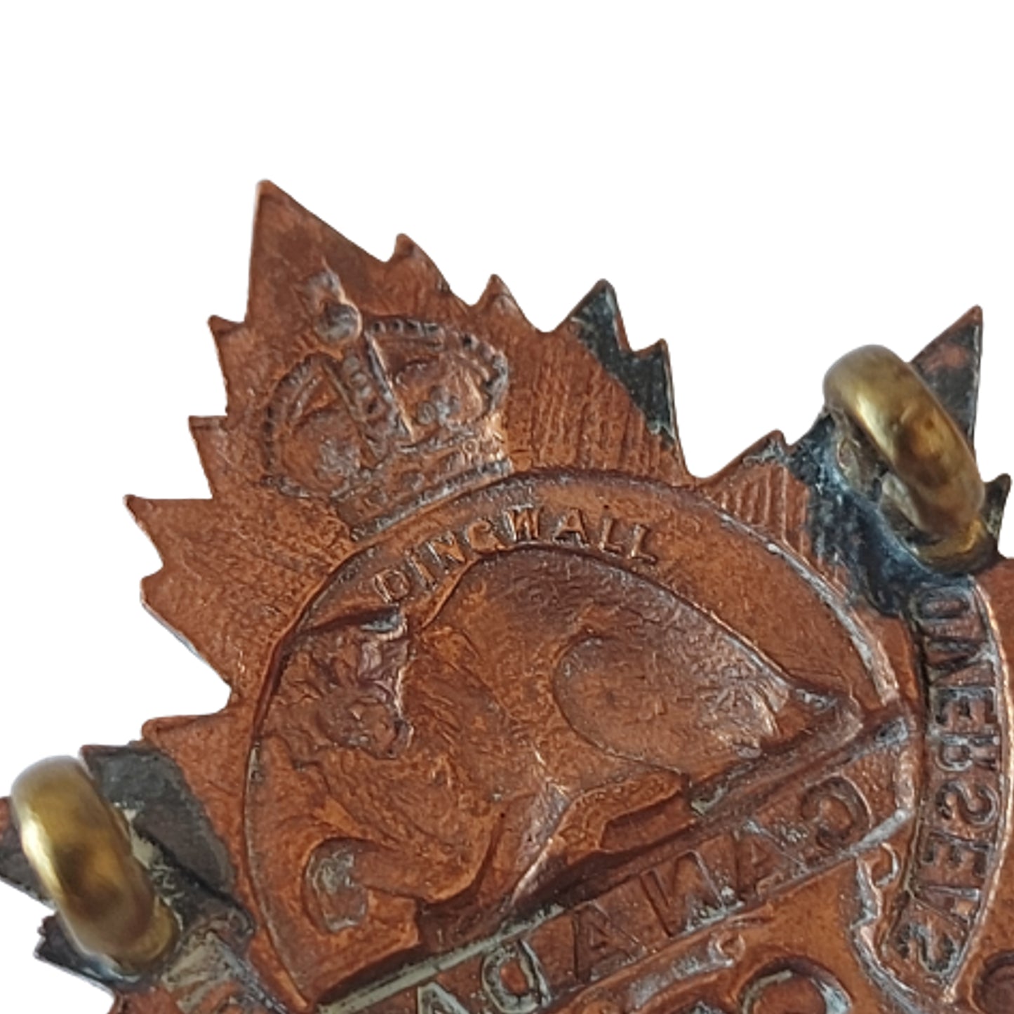 WW1 Canadian 214th Battalion Collar Badge -Wadena Saskatchewan -Dingwall