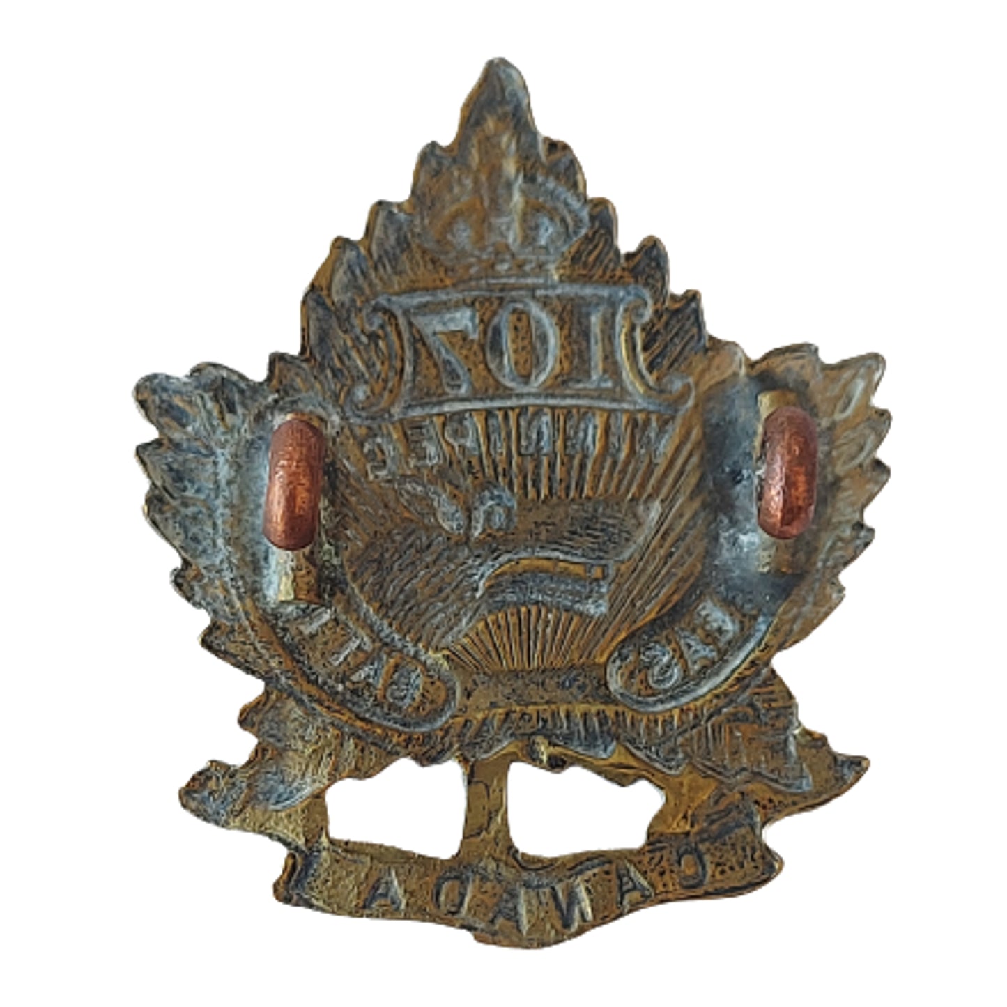 WW1 Canadian 107th Battalion Collar Badge -Winnipeg Manitoba