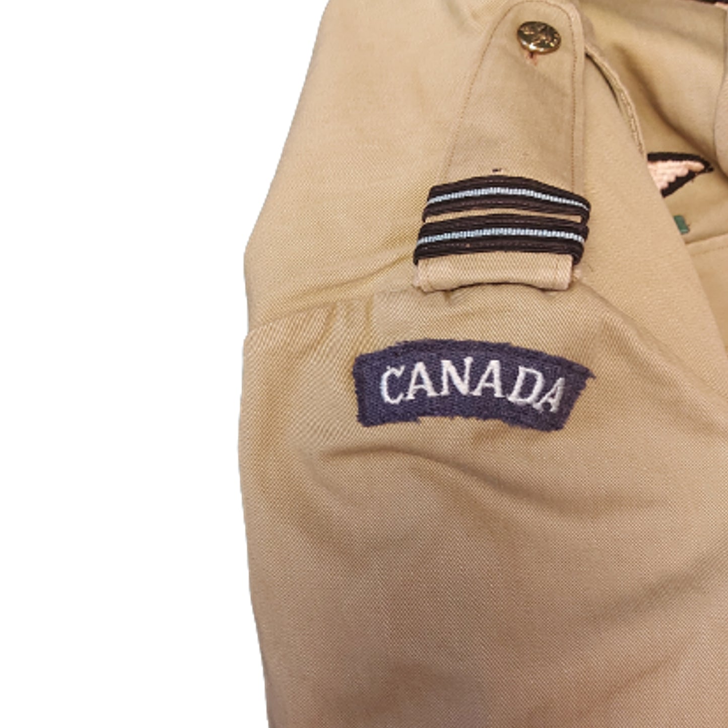 Named WW2  RCAF Royal Canadian Air Force Pilot Officer Four Pocket Summer Tunic