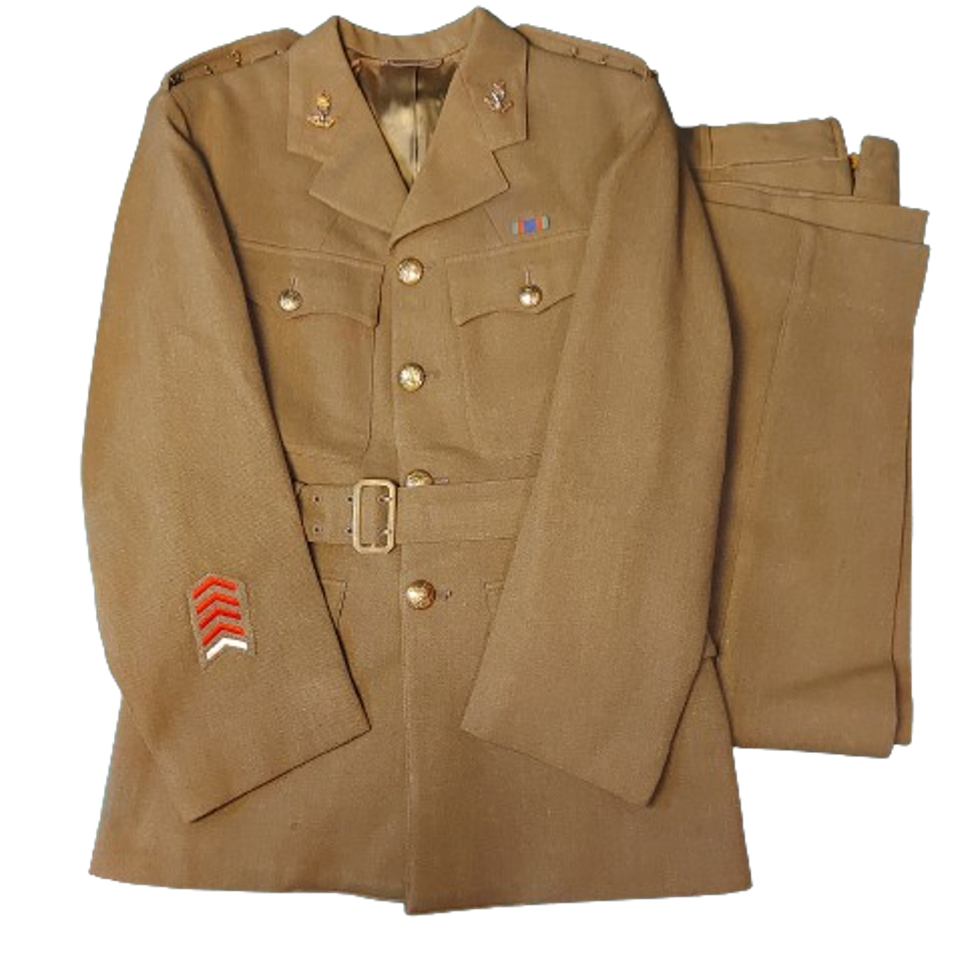Captain Cloth WW2 Canadian 15th Alberta Light Horse Officer's Service Dress Tunic Wi ...