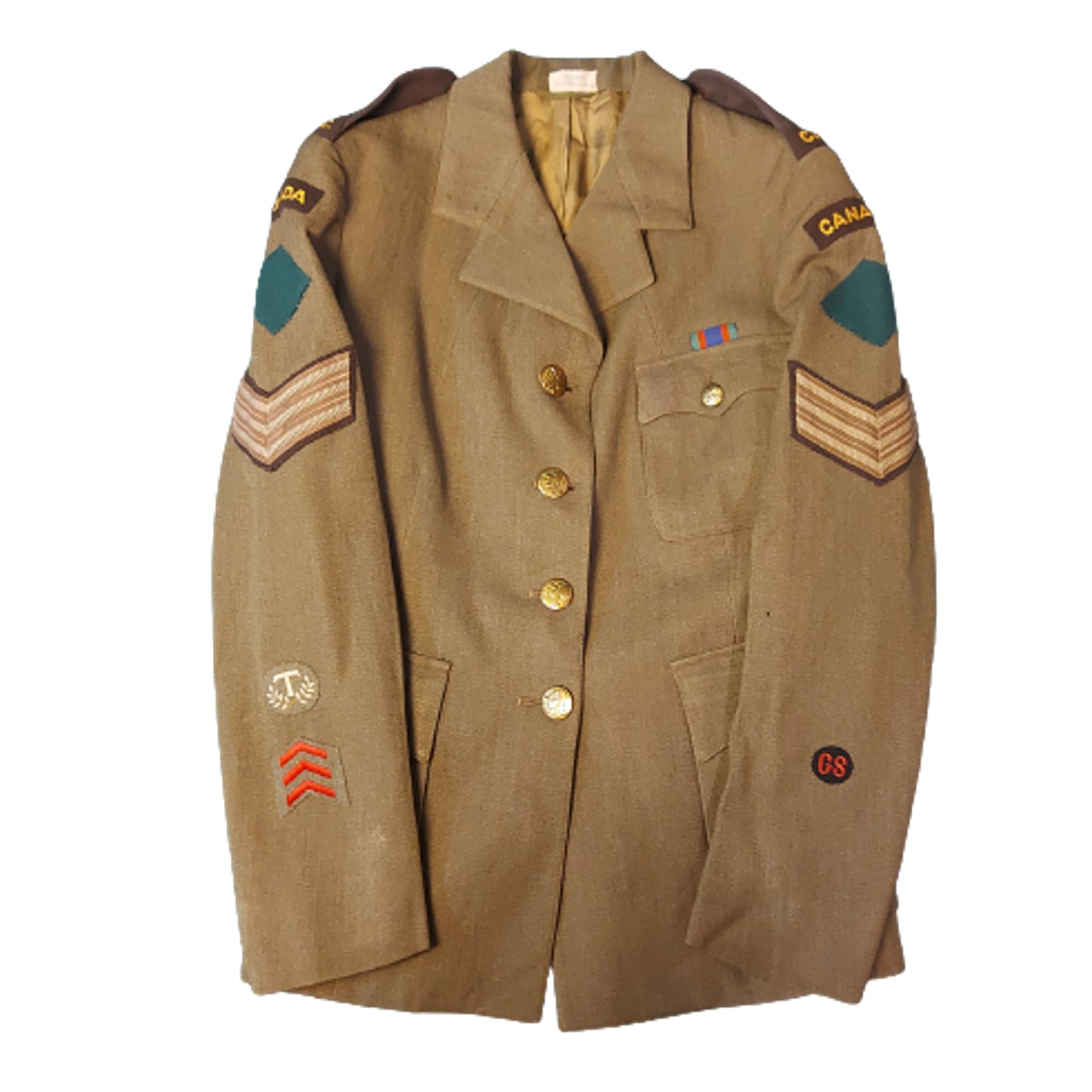 Named WW2 CWAC Canadian Women's Army Corps Tunic