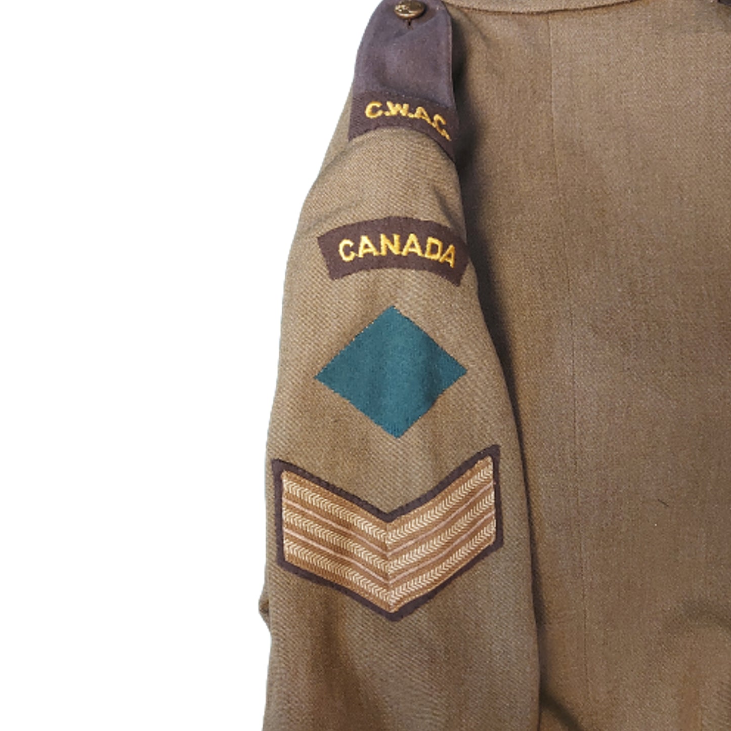 Named WW2 CWAC Canadian Women's Army Corps Tunic