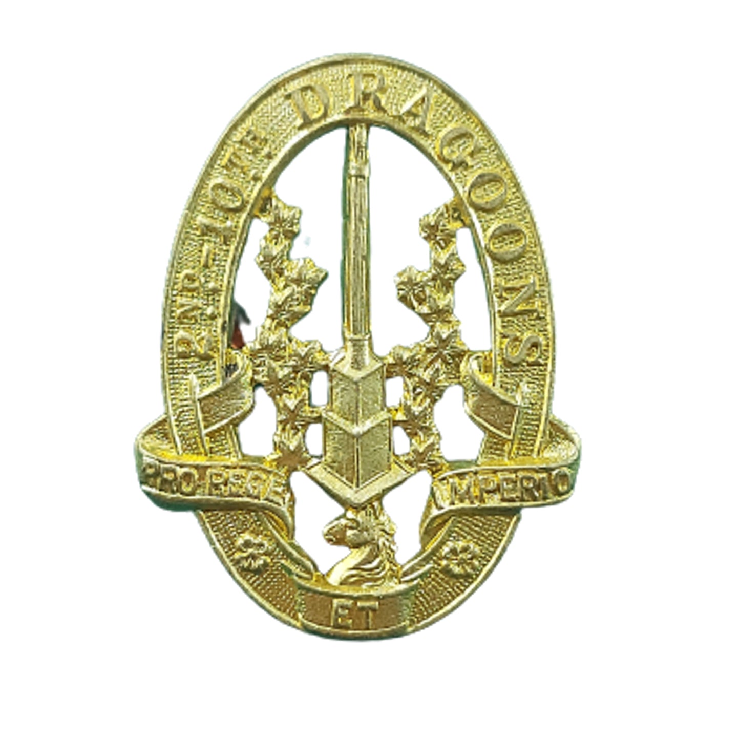 WW2 Canadian 2nd 10th Dragoons Collar Badge