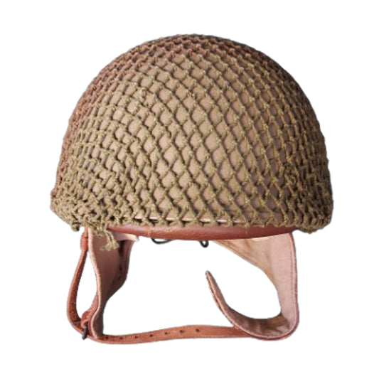 WW2 British Canadian Dispatch Riders Helmet With Net 1943