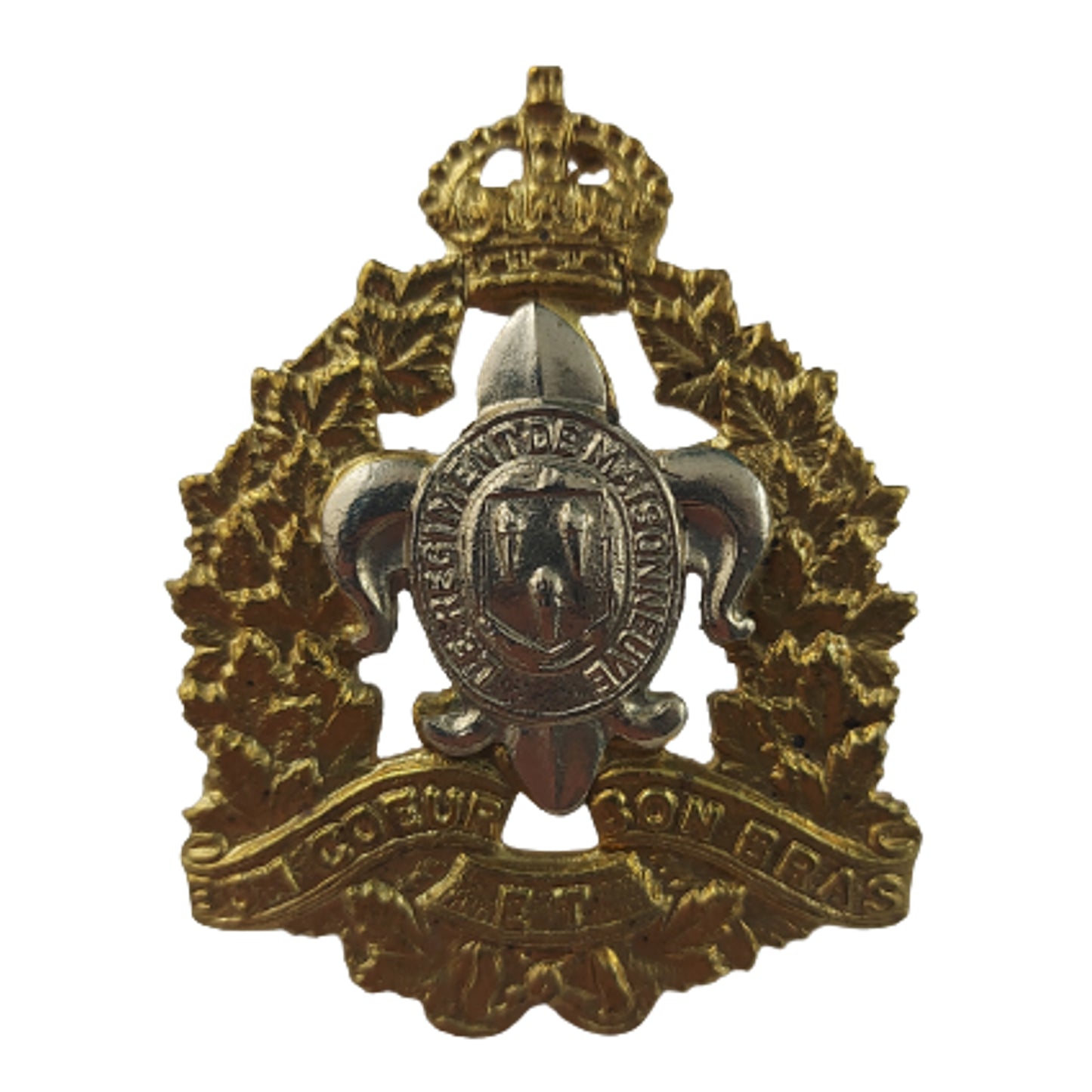 WW2 Canadian Regiment De Maisonneuve Cap Badge