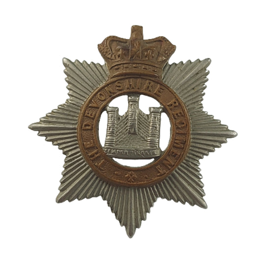 Pre-WW1 British Victorian Devonshire Regiment Cap Badge