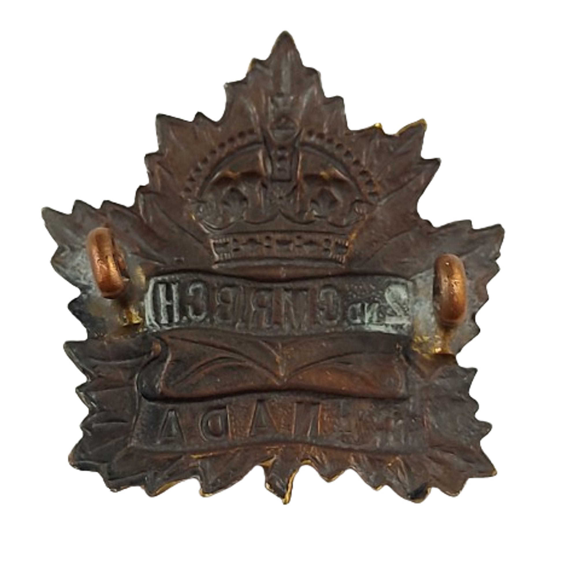WW1 CEF 2nd CMR Canadian Mounted Rifles Cap Badge -B.C. Horse ...