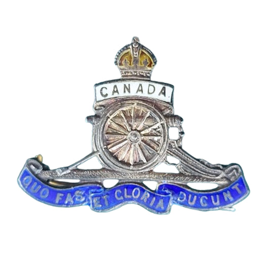 WW1 RCA Royal Canadian Artillery Sterling Silver Sweetheart