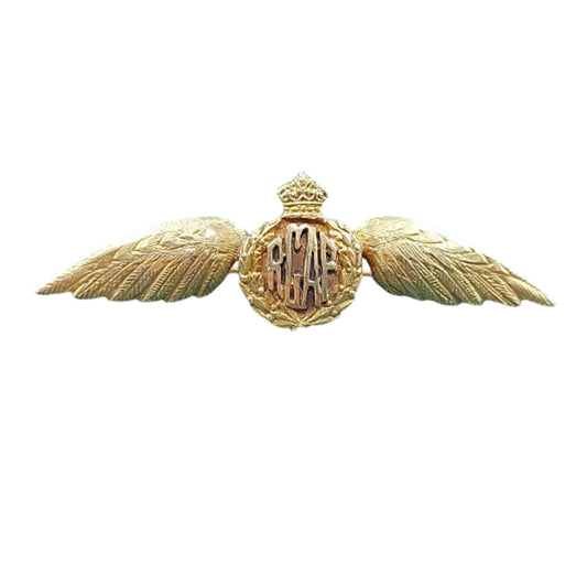 WW2 RCAF Royal Canadian Air Force Pilots Wing Sweetheart Pin -10K Gold