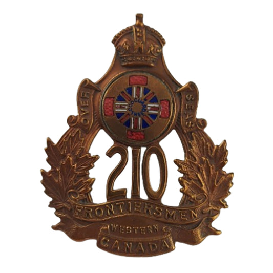 WW1 Canadian 210th Battalion Cap Badge -Frontiersmen