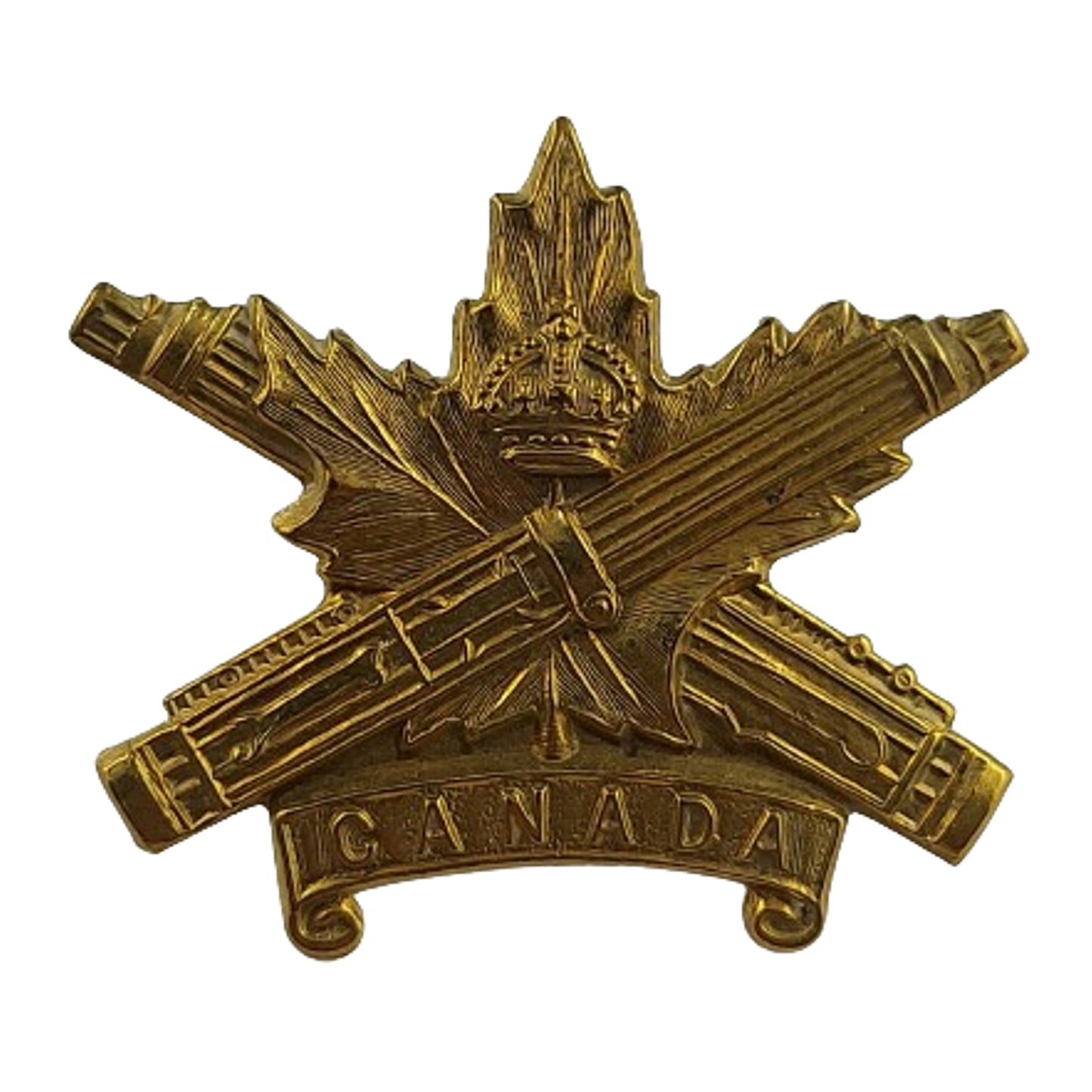 WW1 CMG Canadian Machine Gun Corps Collar Badge