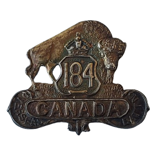 WW1 Canadian 184th Battalion Sterling Silver Sweetheart -Lisgar Manitoba