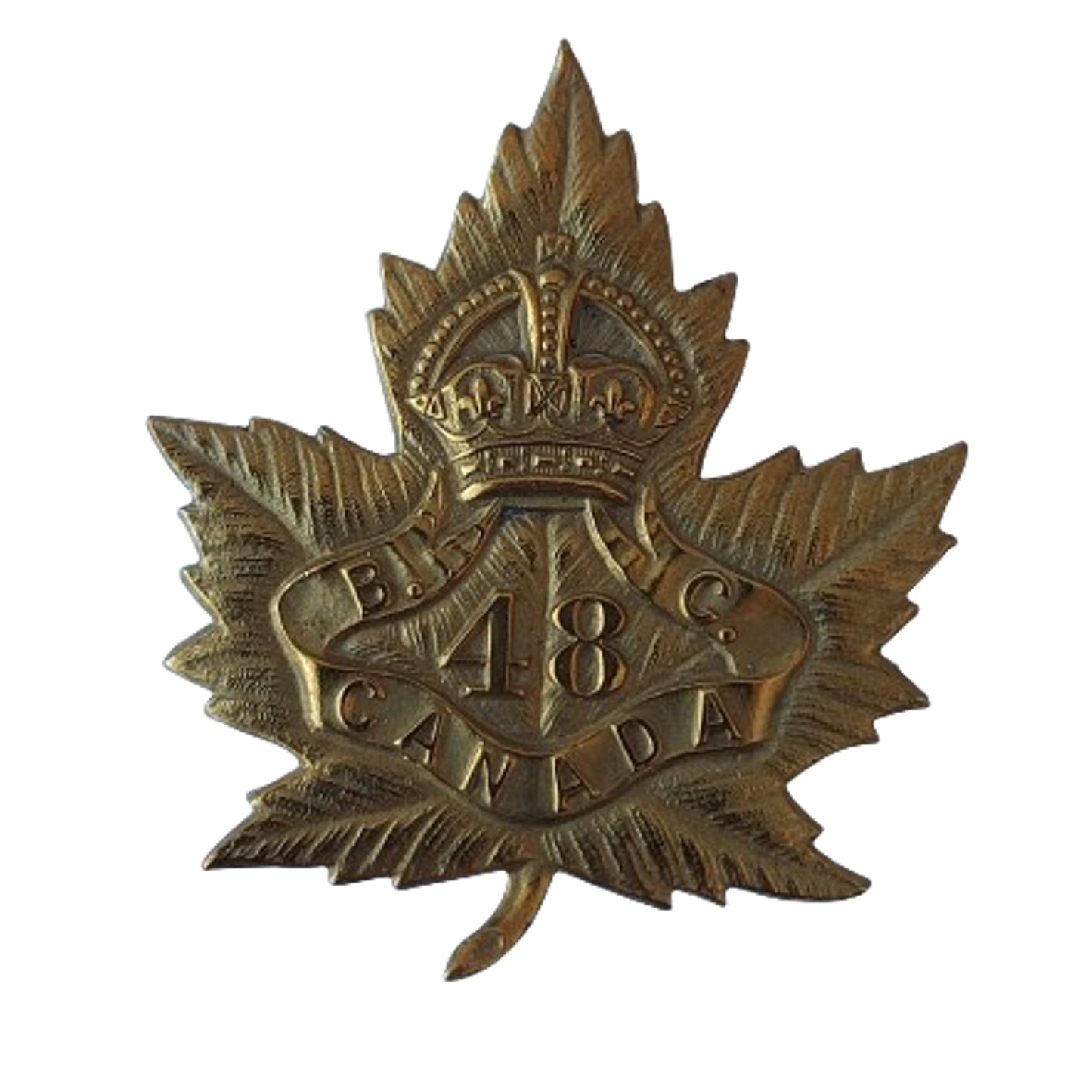 WW1 Canadian 48th Battalion Cap Badge -British Columbia