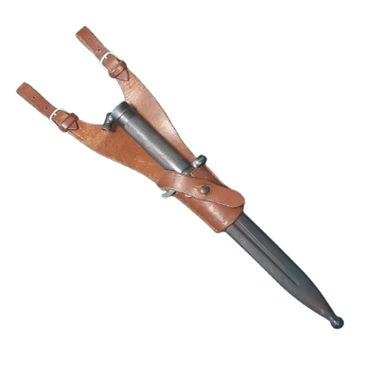 WW2 Swedish M96 / M38 Mauser - AG42B Service Rifle Bayonet With Scabbard And Frog