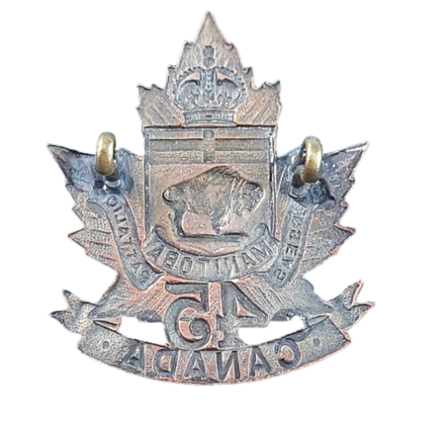 WW1 Canadian 45th Battalion Cap Badge -Brandon Manitoba