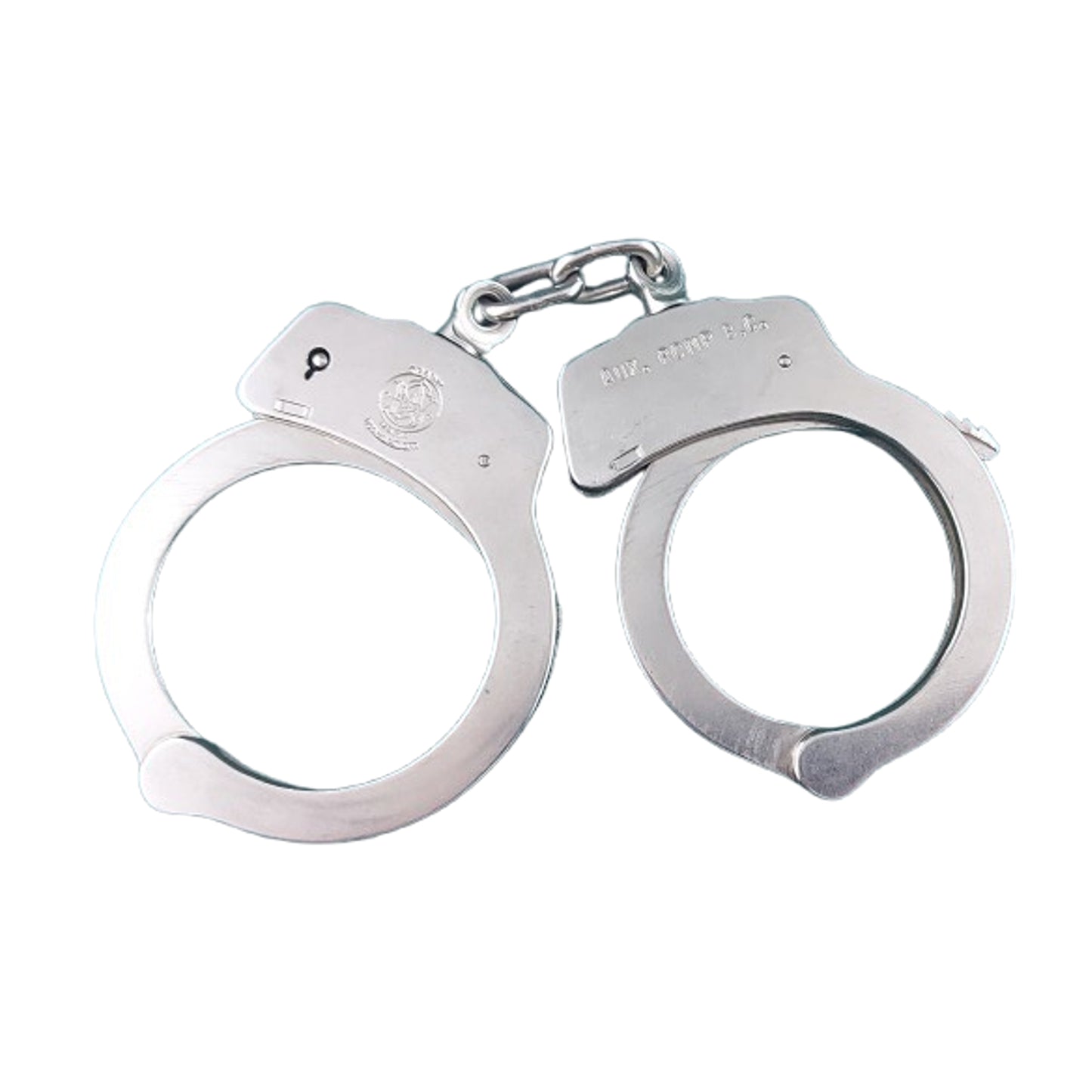 Post-WW2 Canadian RCMP Royal Canadian Mounted Police Marked Smith & Wesson Handcuffs