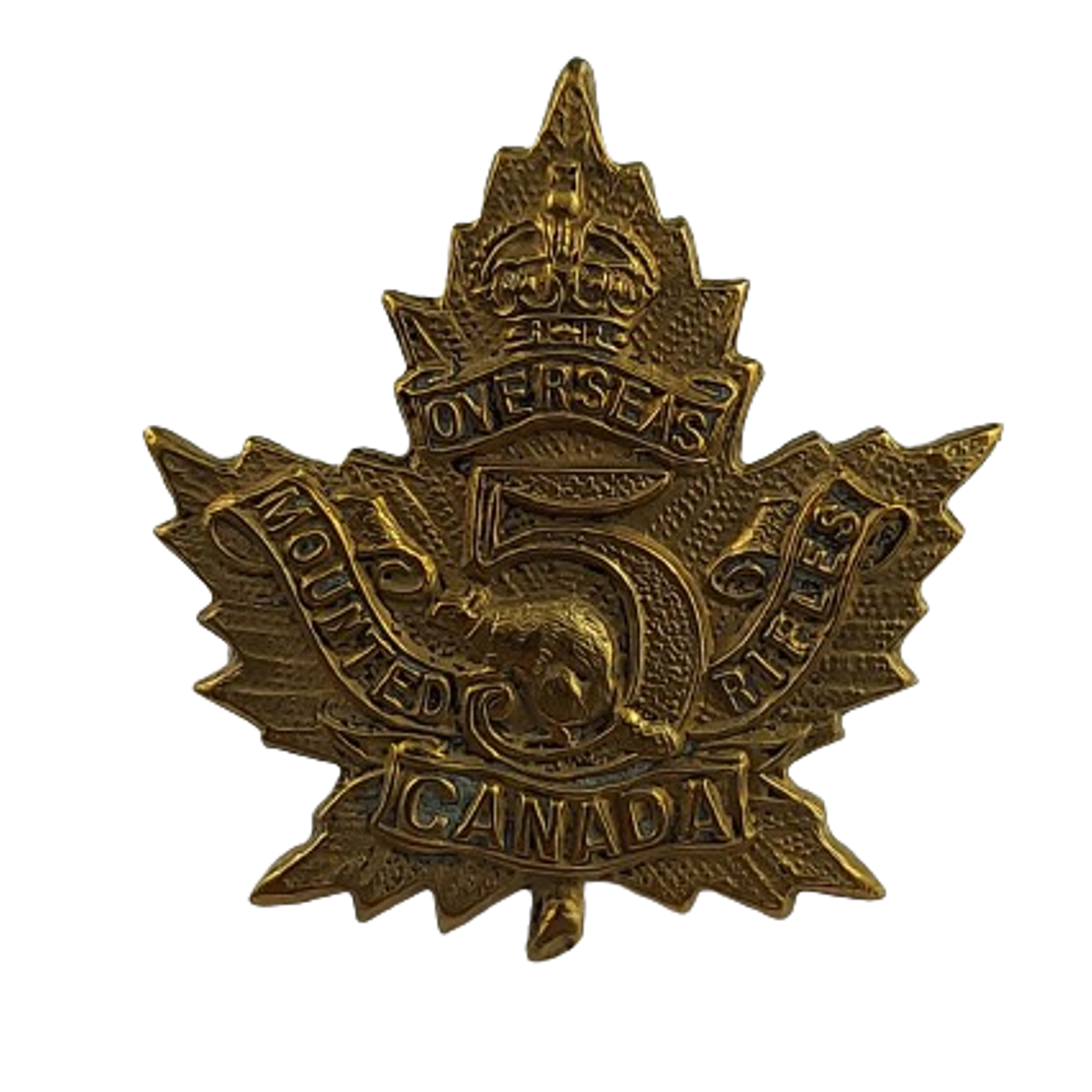 5th Rifles Logo WW1 Canadian 5th Mounted Rifles Collar Badge – Canadian Soldier Militaria