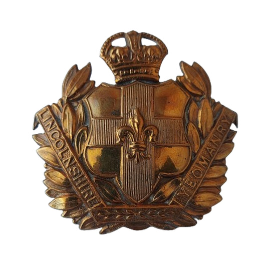 WW1 British Lincolnshire Yeomanry Regiment Cap Badge