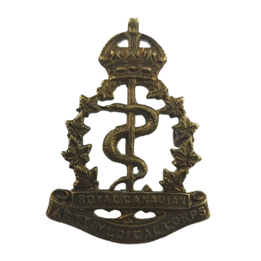 WW2 Canadian RCAMC Royal Canadian Army Medical Corps Cap Badge
