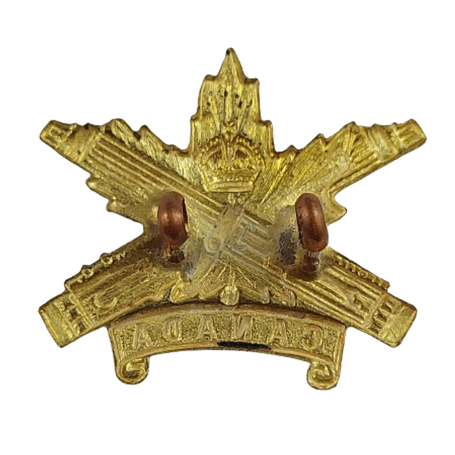 WW1 CMG Canadian Machine Gun Corps Collar Badge