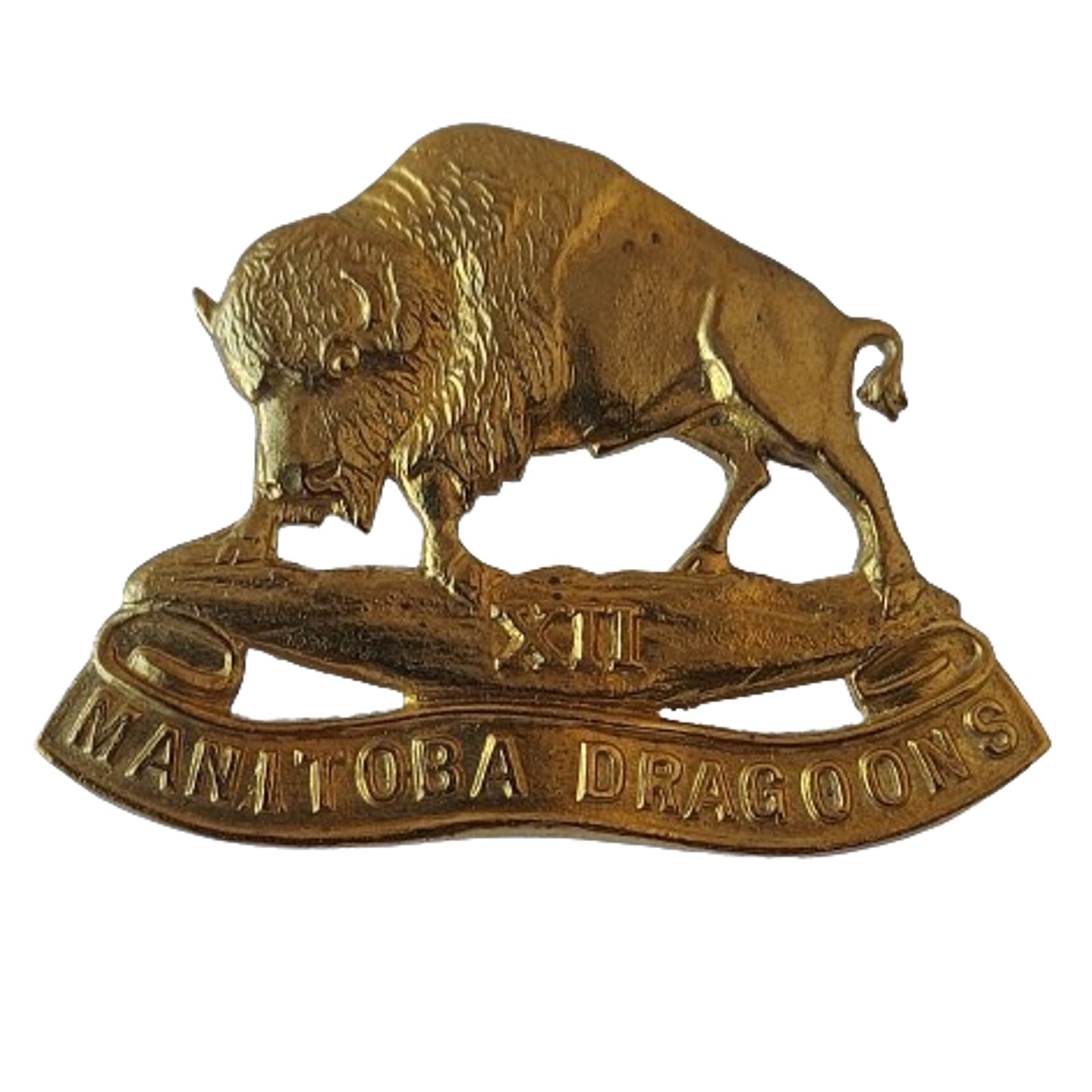 WW2 Canadian 12th Manitoba Dragoons Cap Badge