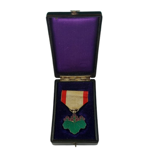 WW2 Japanese Cased Order Of The Rising Sun 7th Class