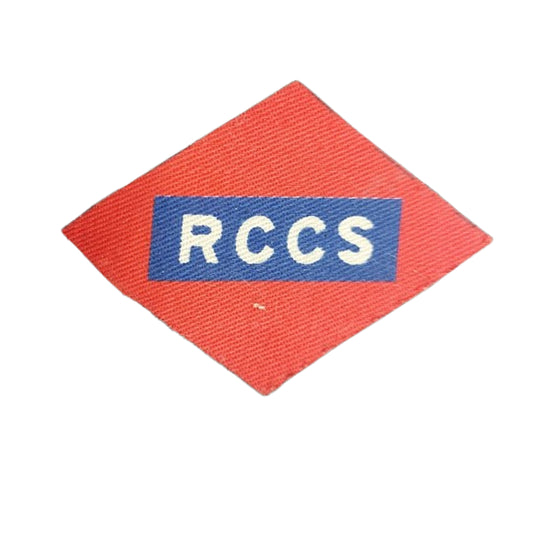 WW2 Canadian RCCS Royal Canadian Corps Of Signals Printed Canvas Division Patch