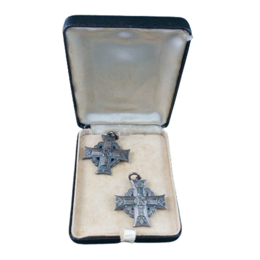 WW1 Canadian Cased Memorial Cross Pair 31st Battalion, 137th Battalion