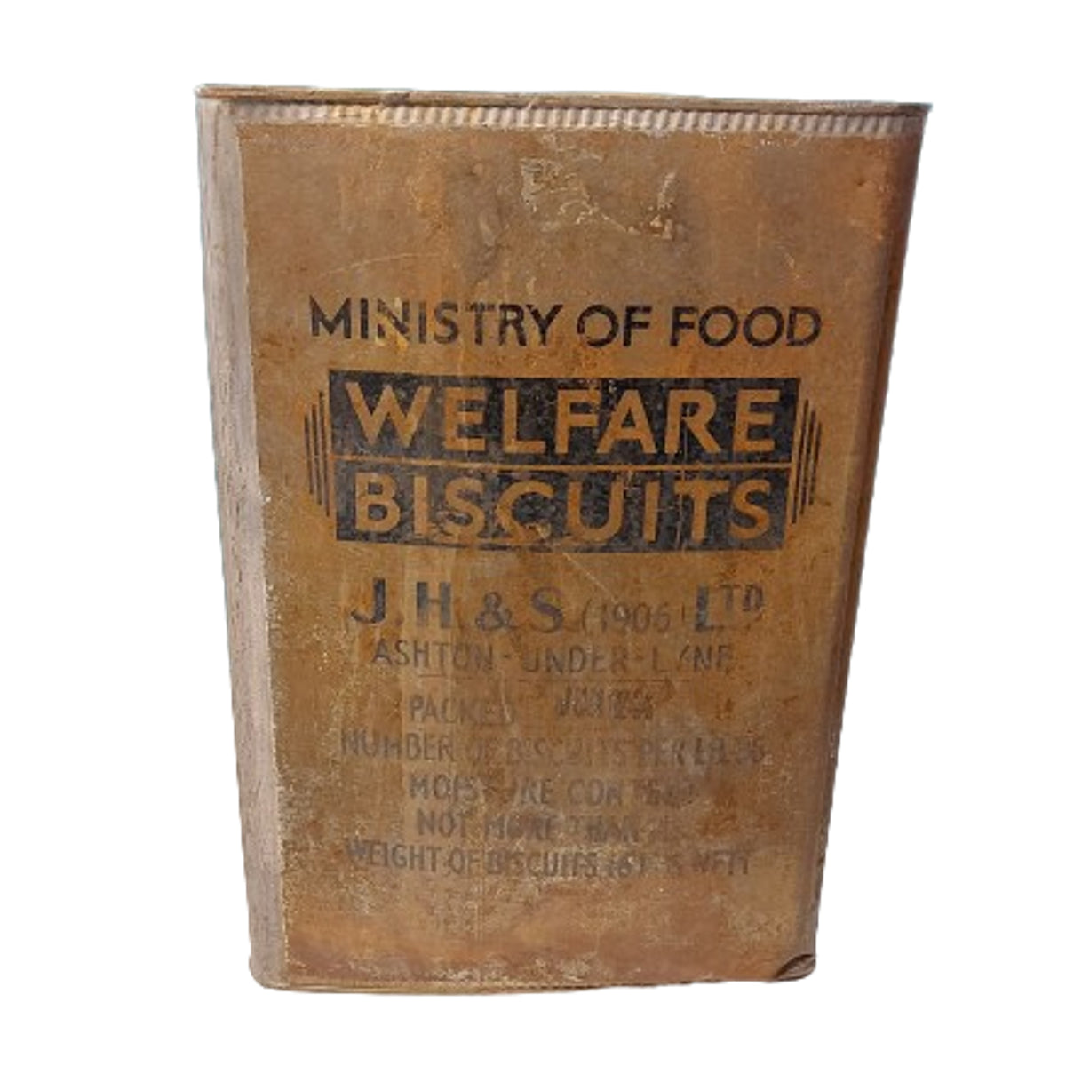 WW2 British Canadian Ration Tin -Welfare Biscuits 1944 – Canadian ...