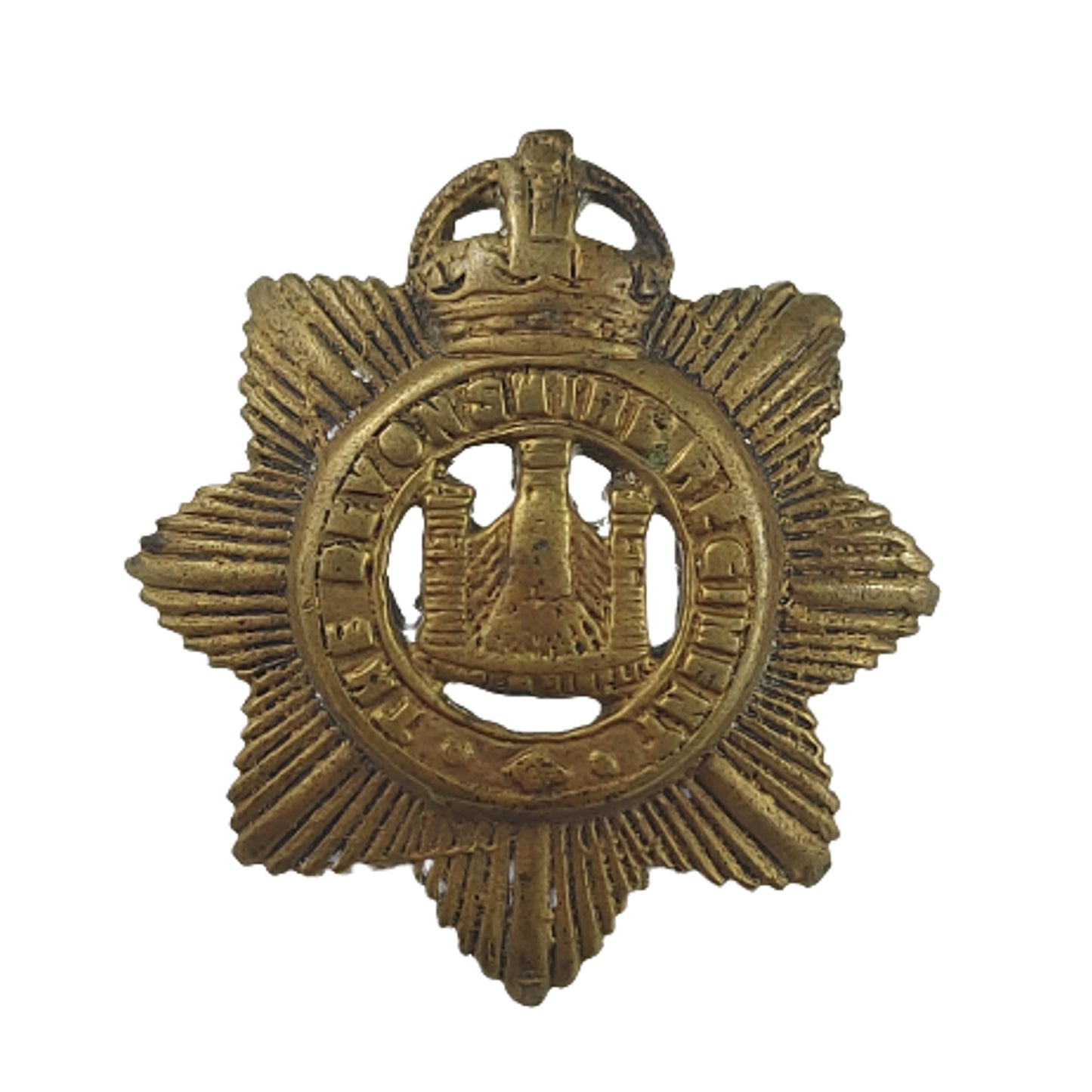 WW2 British Devonshire Regiment Cap Badge