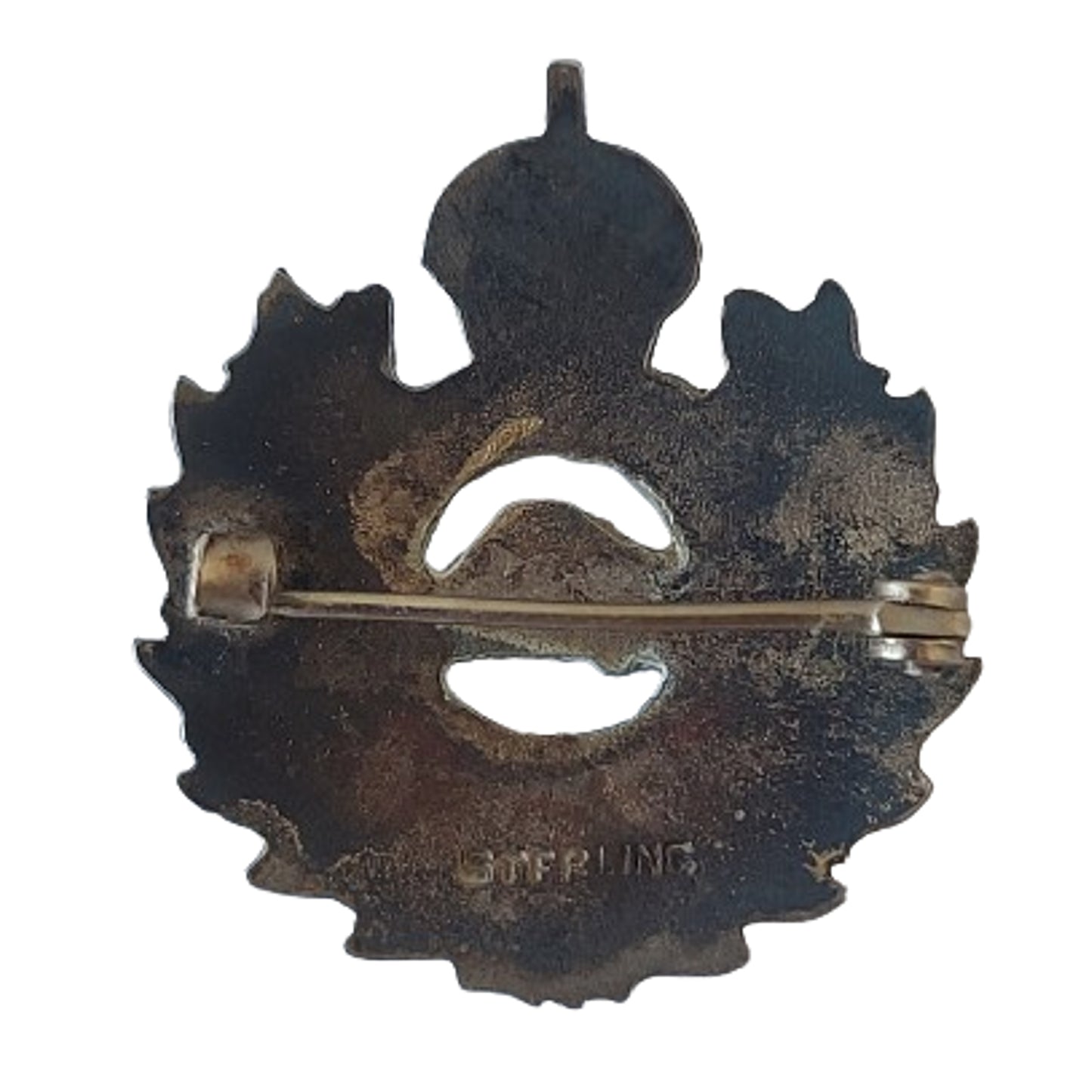 WW1 CEF Canadian Engineers Sterling Silver Sweetheart Pin