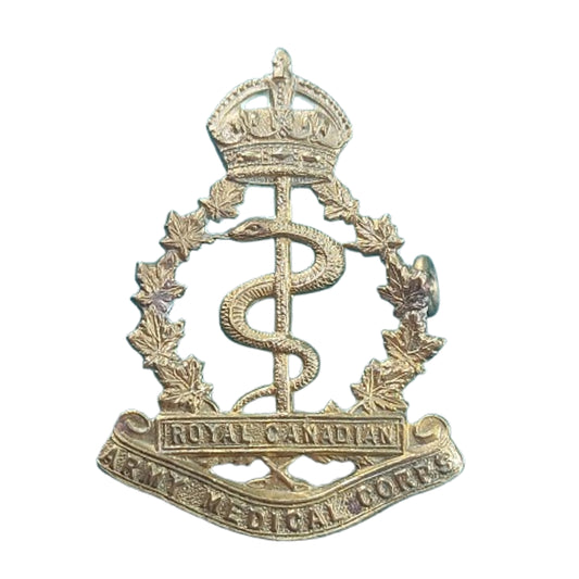 WW2 Canadian RCAMC Royal Canadian Army Medical Corps Cap Badge