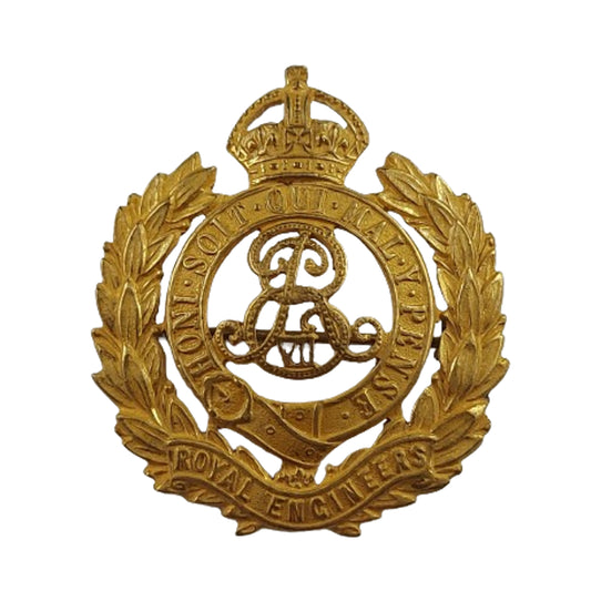 Pre-WW1 British Edward VII Royal Engineers Officer's Cap Badge