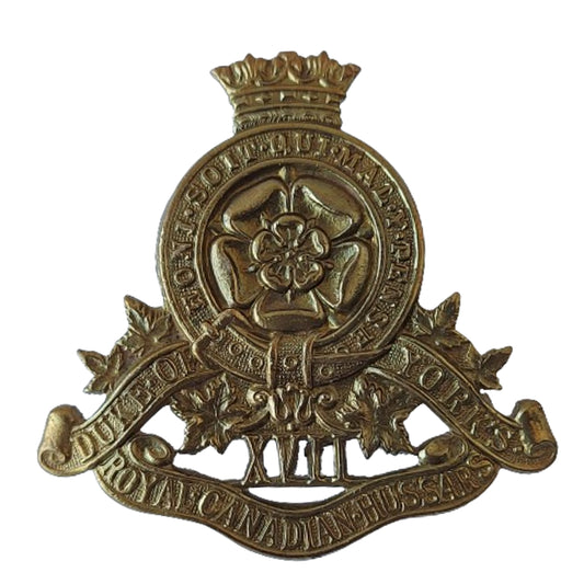 WW2 Canadian Duke Of Yorks Royal Canadian Hussars Cap Badge