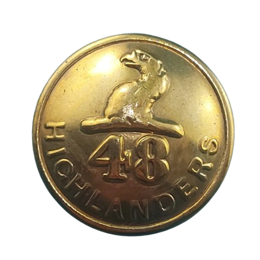 WW2 Canadian 48th Highlanders Uniform Button