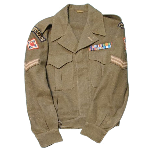 Post-WW2 Canadian RCEME Royal Canadian Electrical Mechanical Engineers Battle Dress Tunic