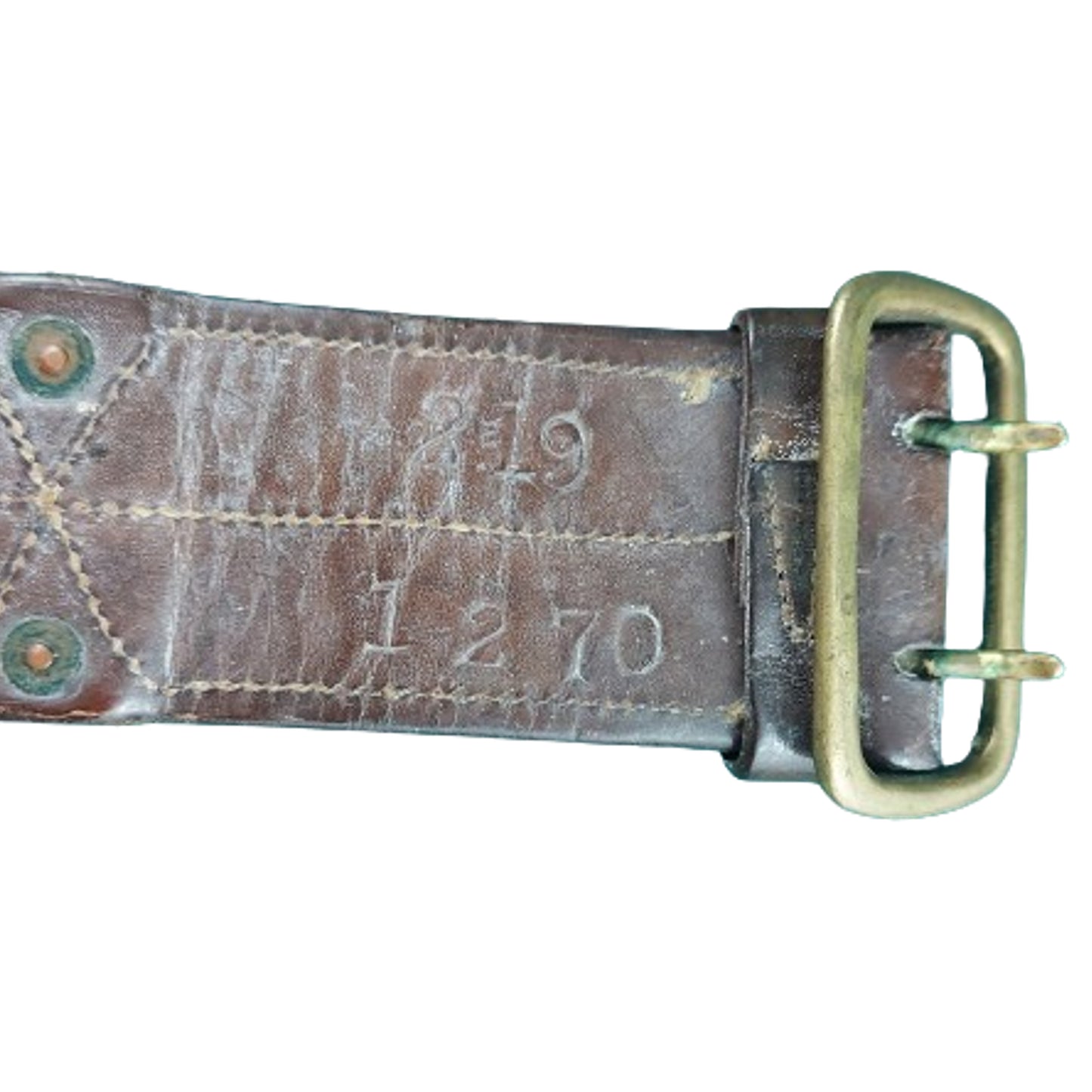 WW1 Canadian Pattern 1916 Leather Waist Belt
