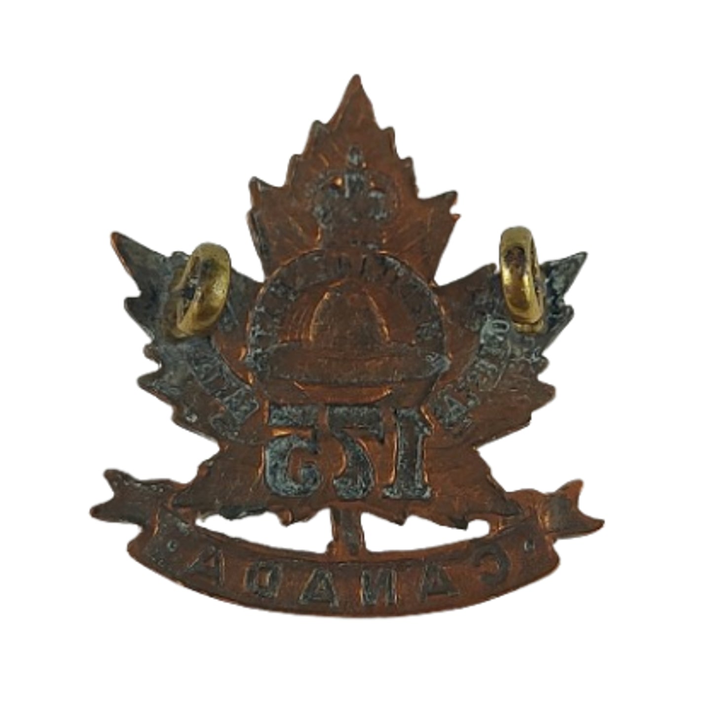WW1 Canadian 175th Battalion Collar Badge -Medicine Hat Alberta