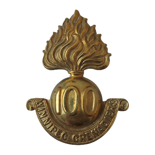 WW1 Canadian 100th Battalion Cap Badge -Winnipeg Manitoba