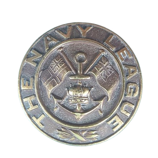 WW1 British The Navy League Lapel Pin Caron Bros.