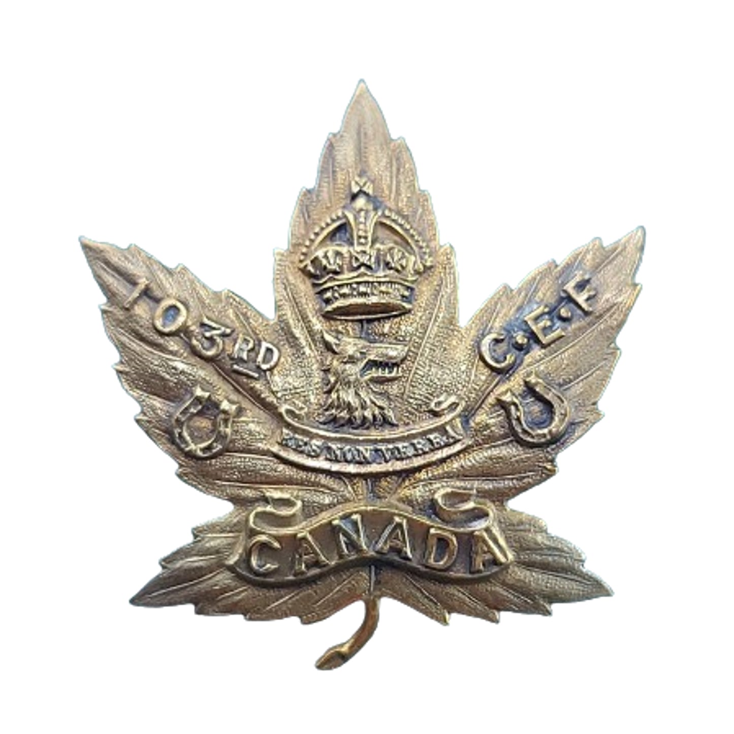 WW1 Canadian 103rd Battalion Collar Badge - Victoria B.C.