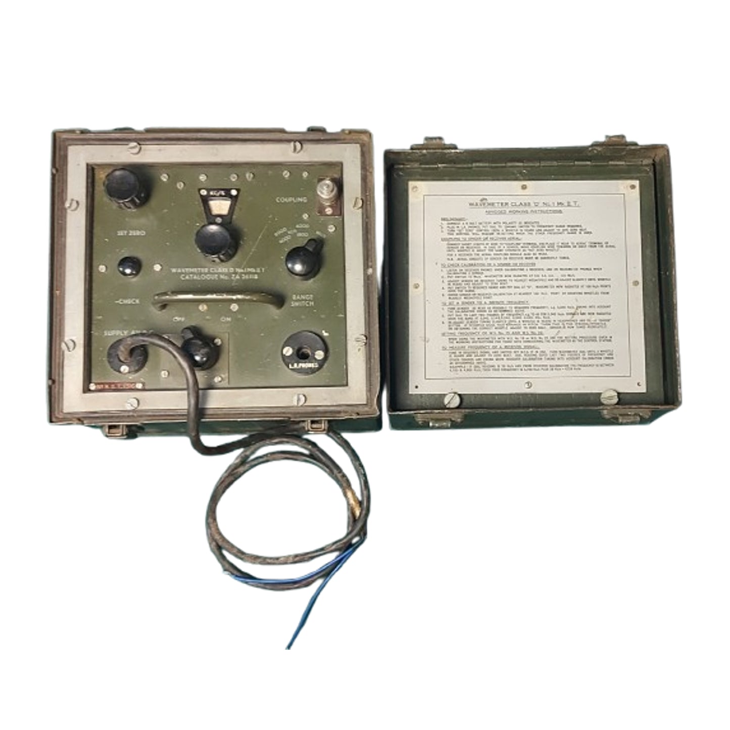 WW2 Canadian Wireless 19 Radio Set Wavemeter Class D No.I Mk.IIT