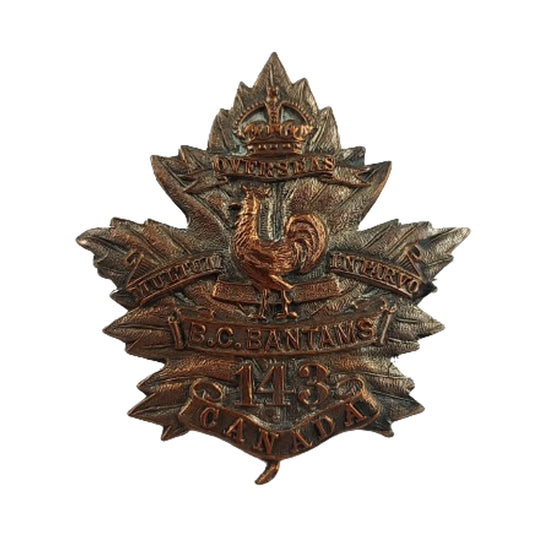 WW1 Canadian 143rd Battalion Sweetheart Pin -B.C. Bantams