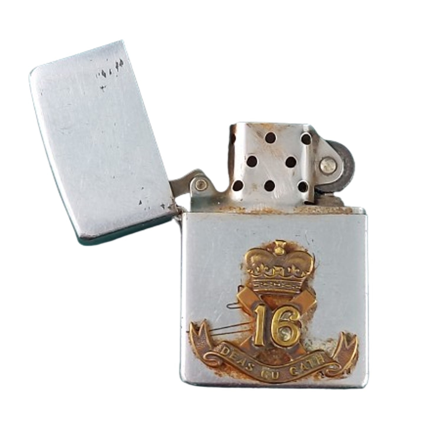 RCAF Royal Canadian Air Force Named WW2 Era Zippo Lighter With Badging