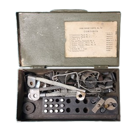WW2 Canadian Number 19 Wireless Set Case Spare Parts No. 5C With Contents