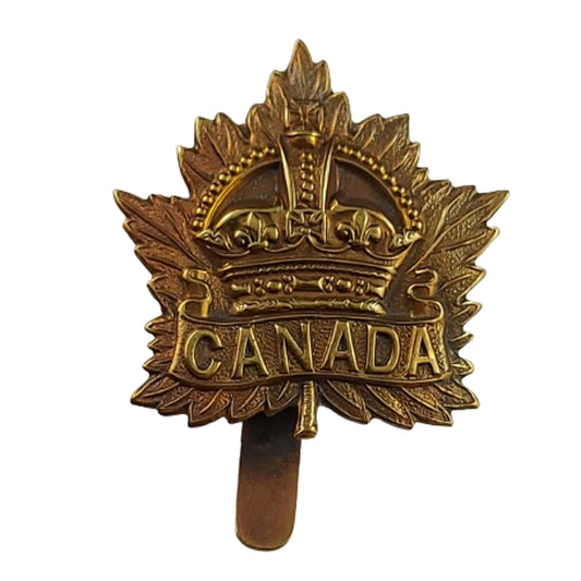 WW1 Canadian General Service Cap Badge -Slider