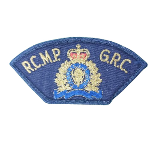 Post-WW2 Canadian RCMP Royal Canadian Mounted Police Uniform Shoulder Title