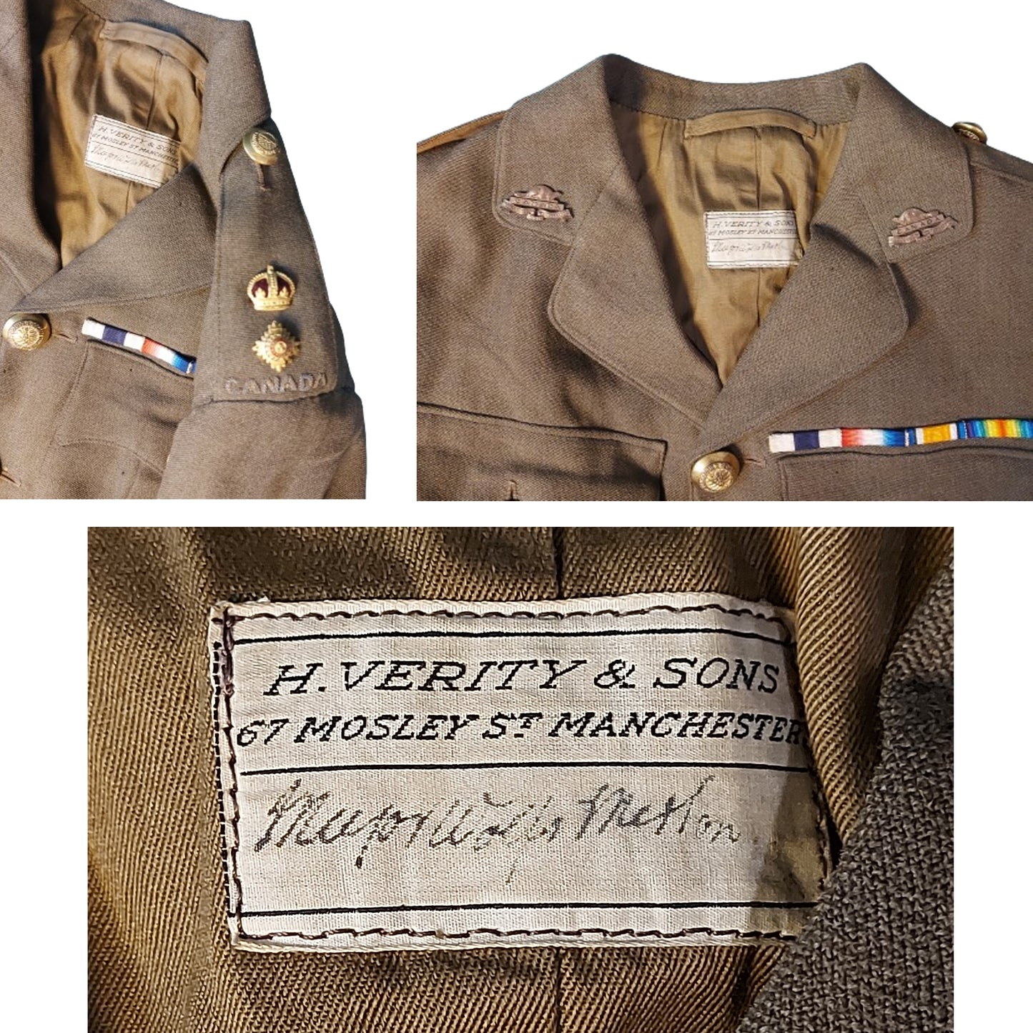 Named WW1 Uniform Set Of Lieut. Col. Basil George Wolfe Merton, M.C. -29th Battalion Vancouver B.C.