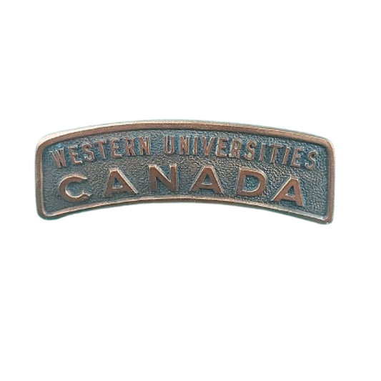 WW1 Canadian 196th Battalion Western Universities Shoulder Title - O.B. Allan